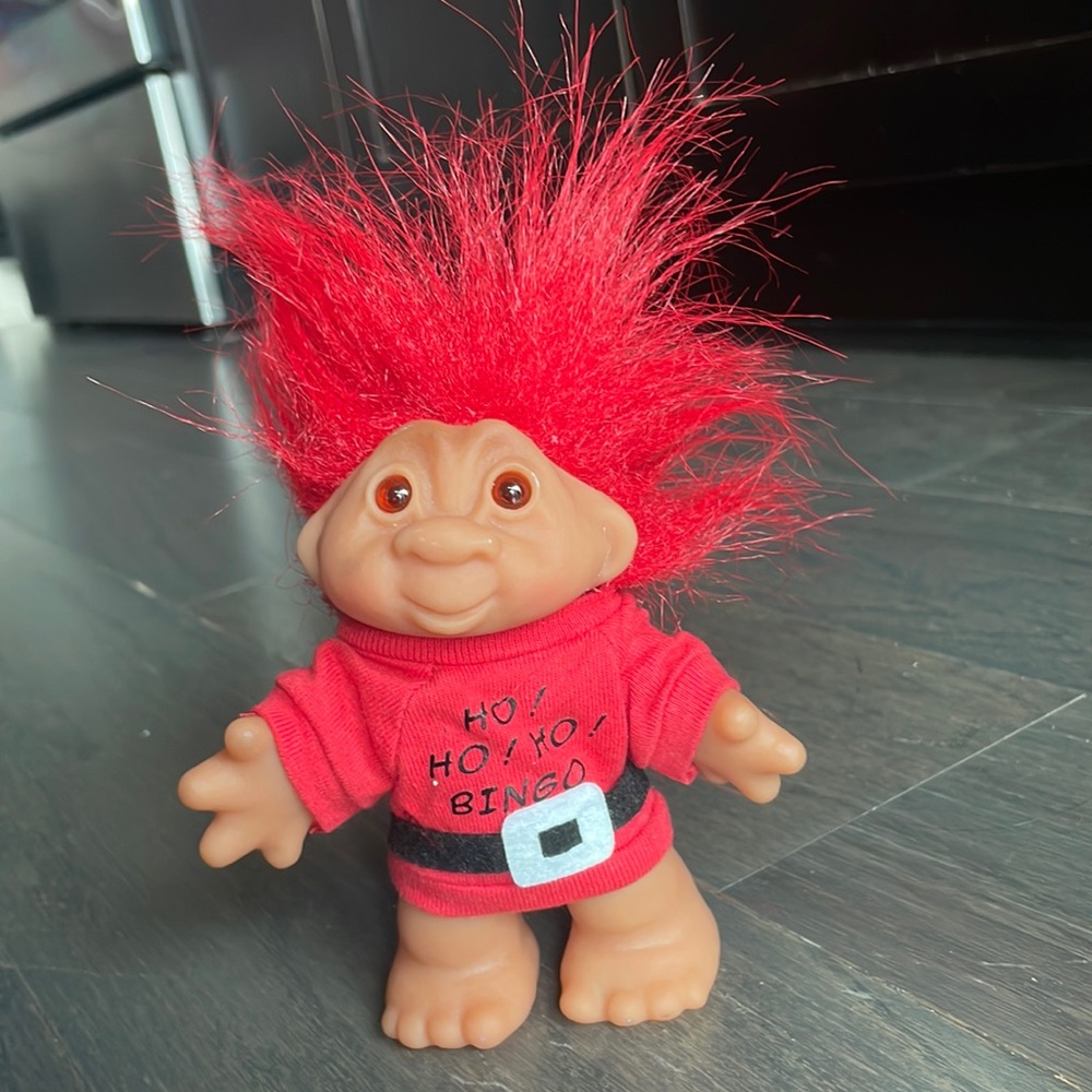 Vintage 1986 Christmas Troll Doll